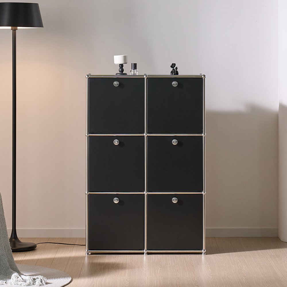 파스코 모듈 3단771수납장6도어 YJ-P834