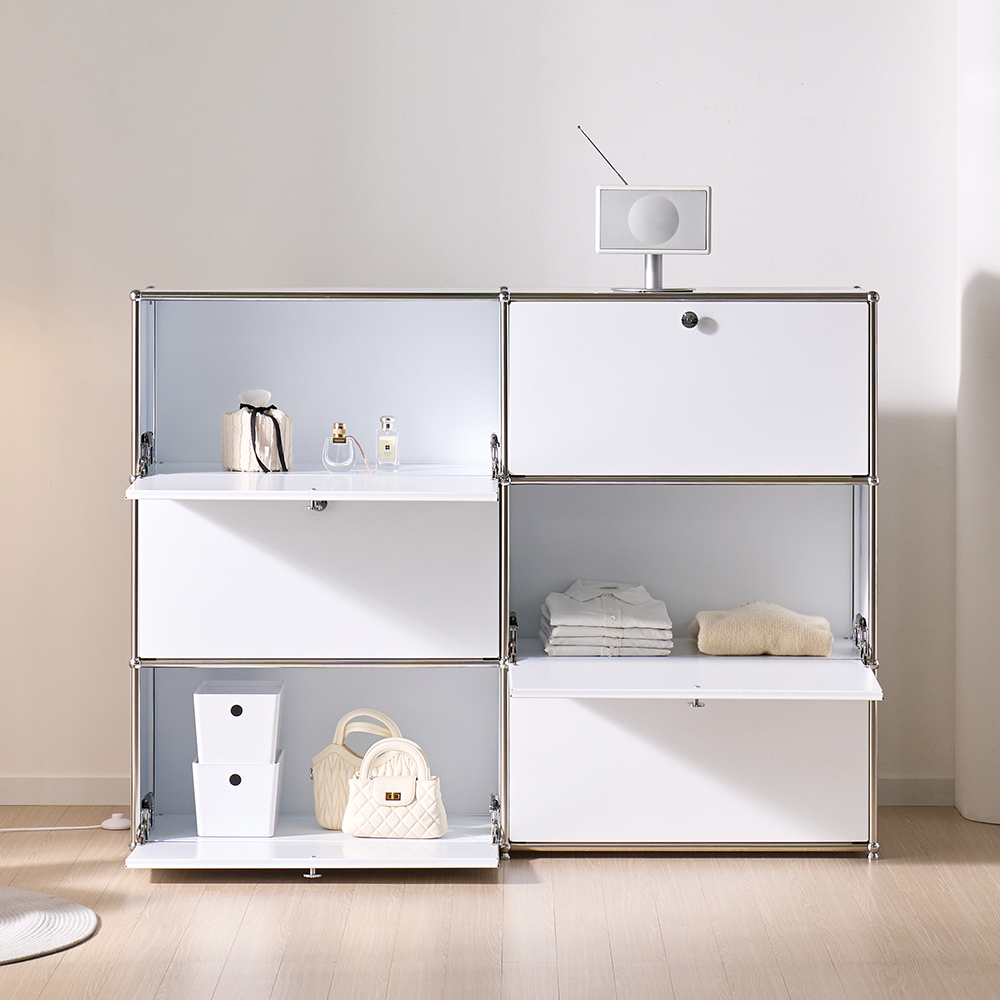 파스코 모듈 3단1510수납장6도어 YJ-P864